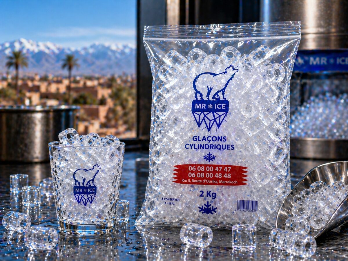 Glaçons cylindriques, fonte lente pour spiritueux premium — Mr ICE
