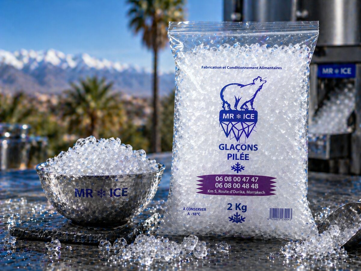 Glaçons pilés à base d'eau osmosée — Mr ICE